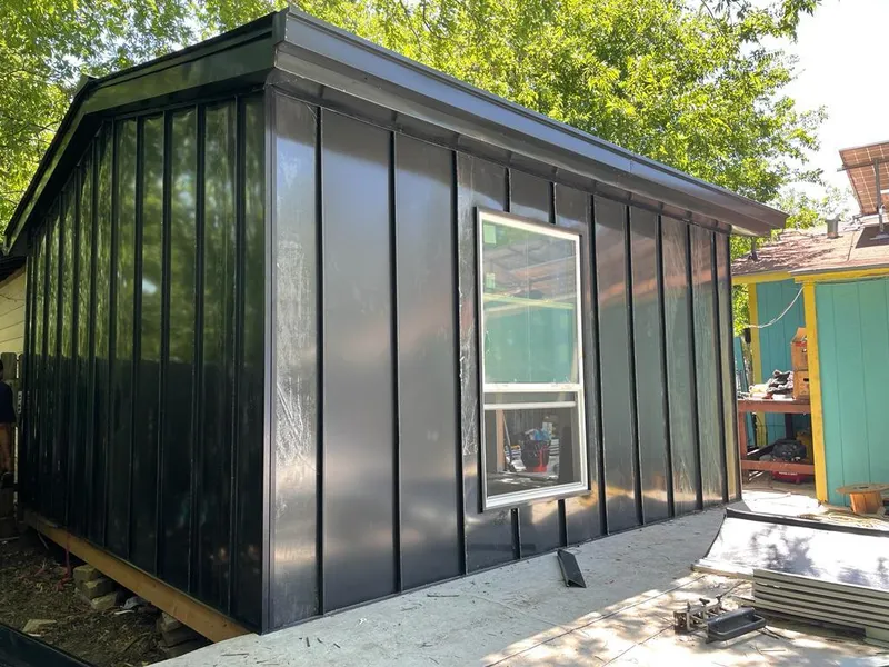 Black standing seam metal wall panels for Roof Inspection in Upper Merion